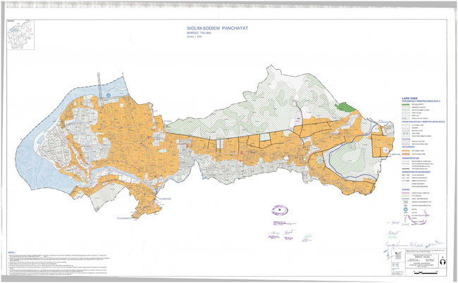Siolim Sodiem Bardez Regional Development Plan Map