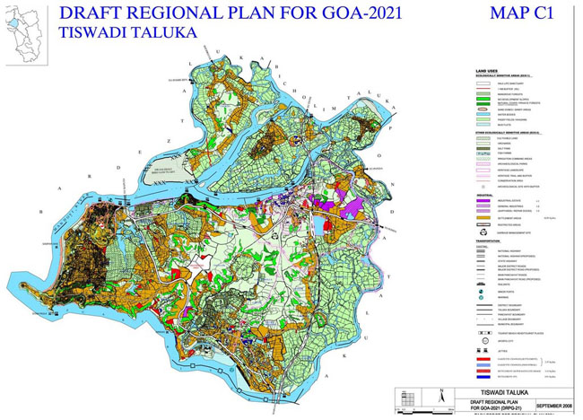 Tiswadi Taluka Regional Development Plan 2021 Map 