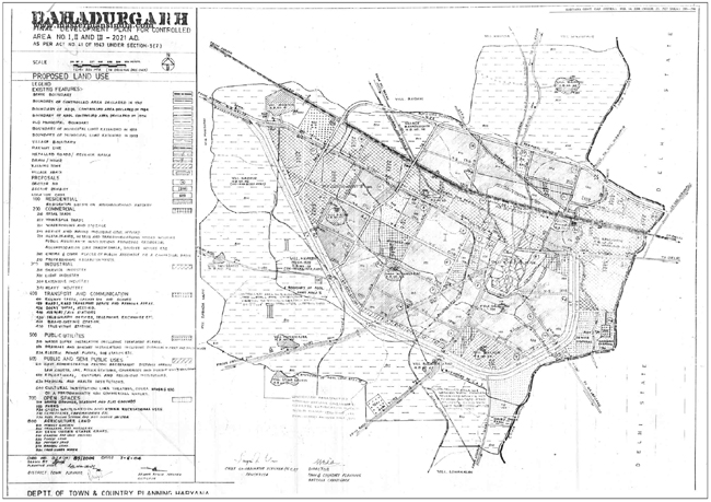 Bahadurgarh Master Plan 2021 Map
