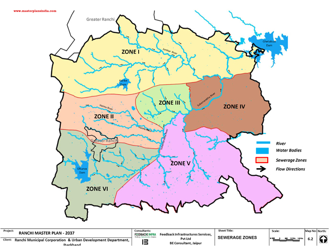 Ranchi Sewerage Zones