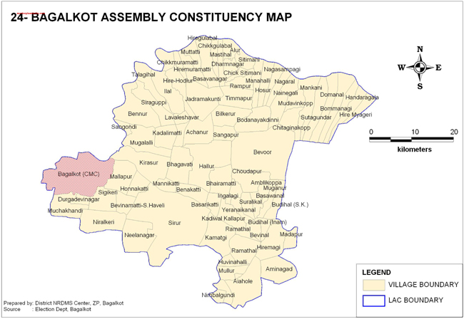 Badami Assembly Constituency Map