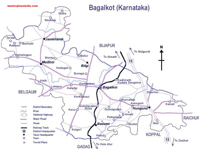 Bagalkot Karnataka Map