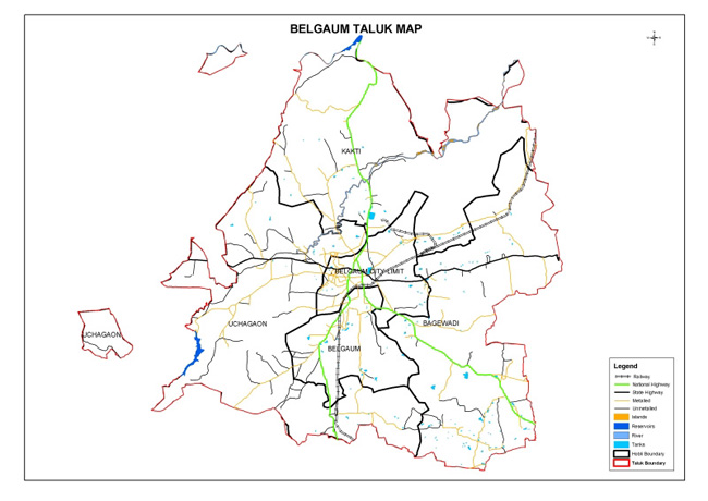 Belgaum Taluk Map