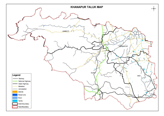 Khanapur Taluk Map