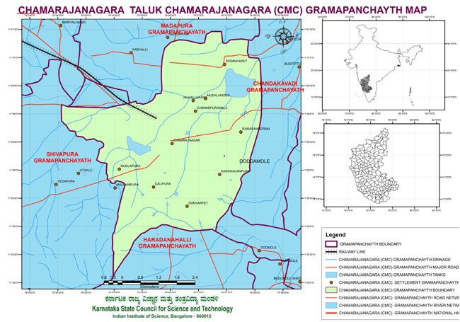 Chamarajanagara Taluk Chamarajanagara Grampanchayath Map