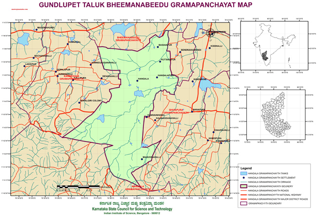 Gundlupet Taluk Bheemanabeedu Grampanchayath Map