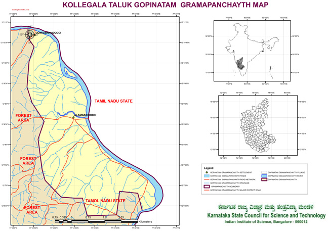 Kollegala Taluk Gopinatam Grampanchayath Map