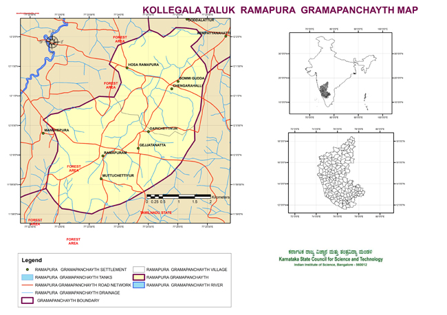 Kollegala Taluk Ramapura Grampanchayath Map