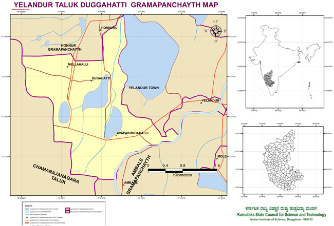 Yelandur Taluk Duggahatti Grampanchayath Map