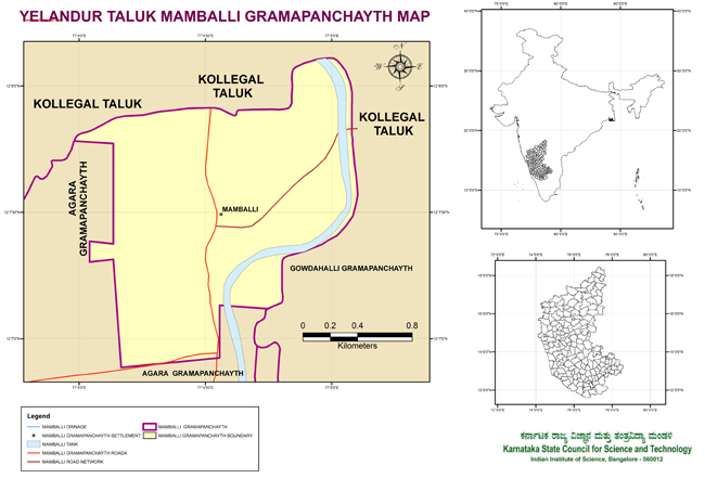 Yelandur Taluk Mamballi Grampanchayath Map