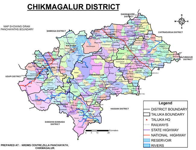 Chikmagalur District Map