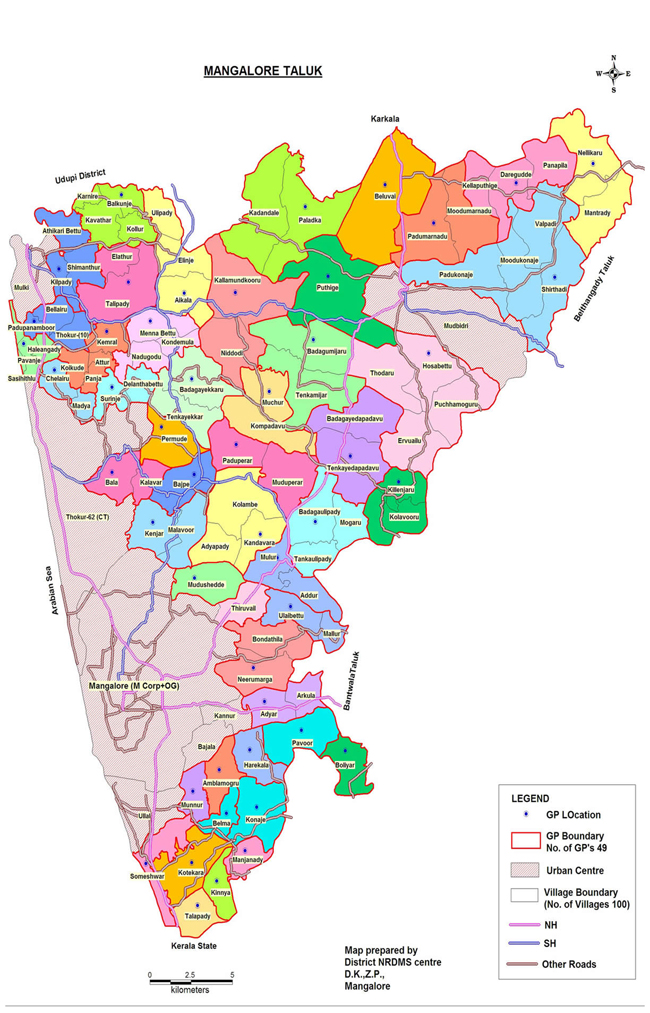 Mangalore Taluk Map