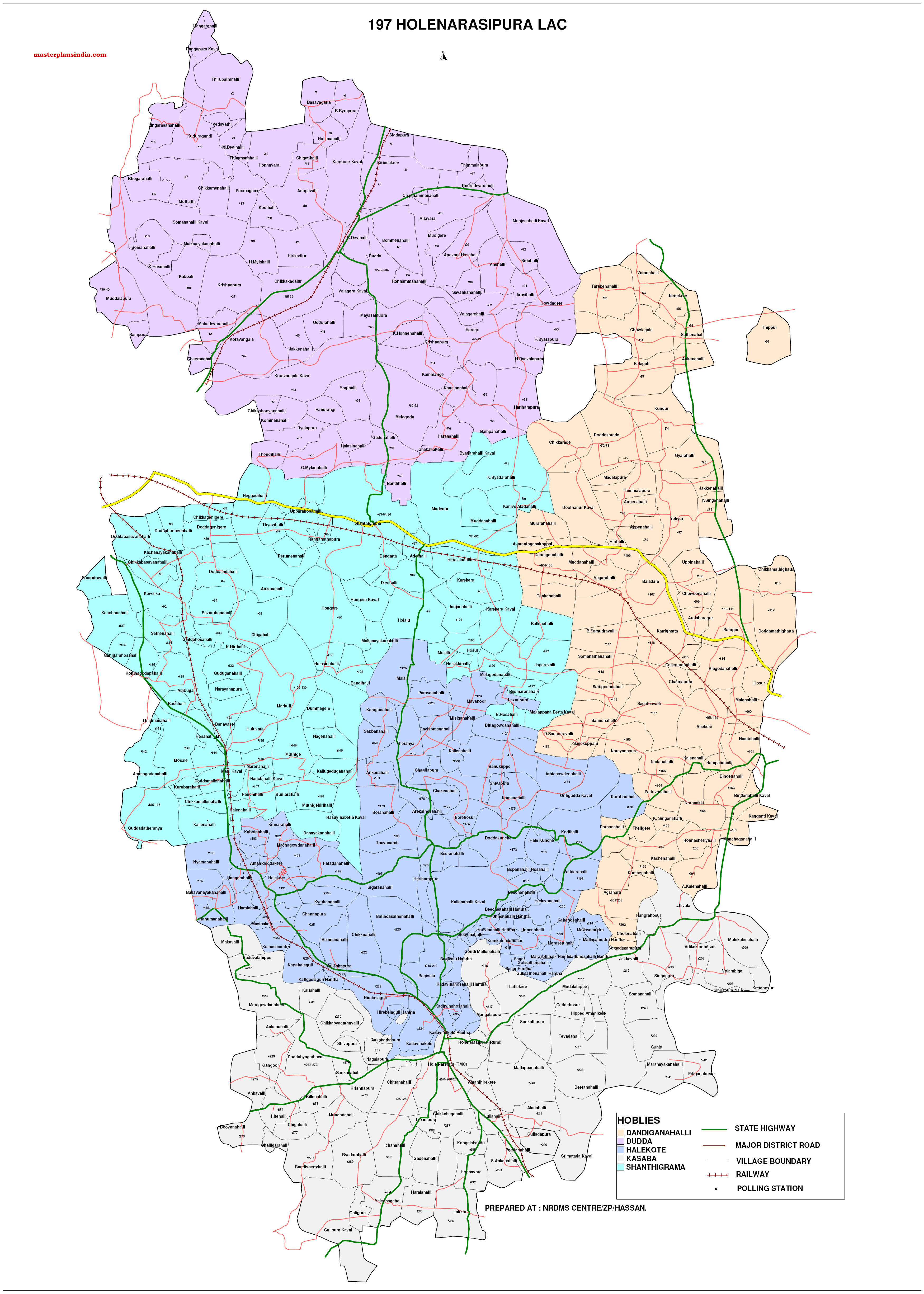 Holenarasipura Lac Map - Master Plans India