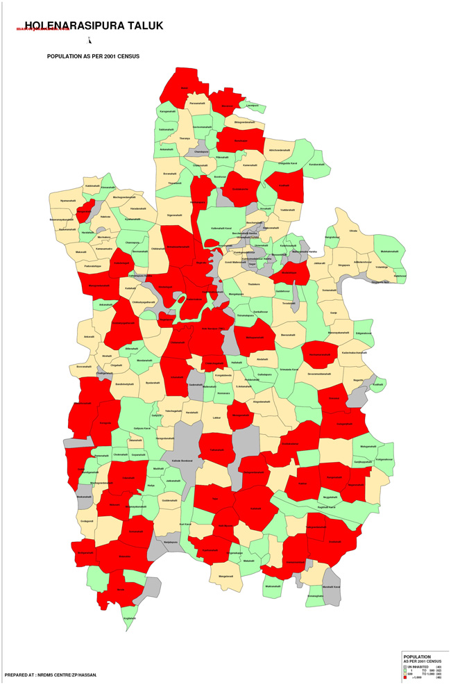 Holenarasipura Taluk Population as per census 2001