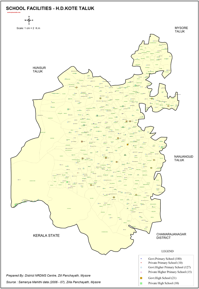 H.D. Kote School Facilities Map