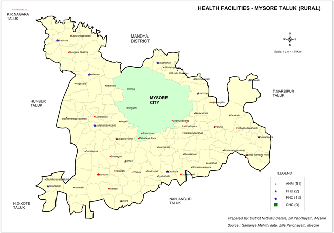 Mysore Taluk Rural Health Facilities