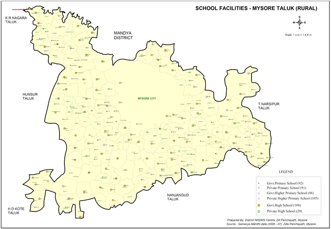 Mysore Taluk Rural School Facilities