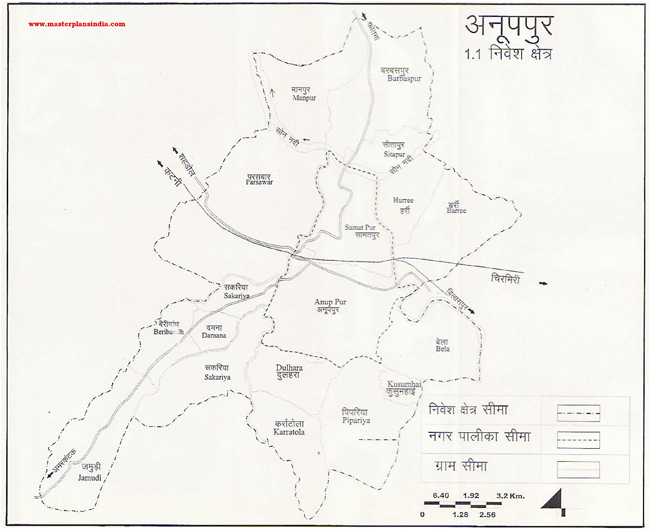 Anuppur Investment Area Map