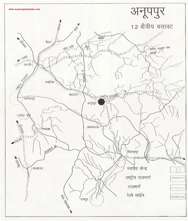 Anuppur Residential Area Map