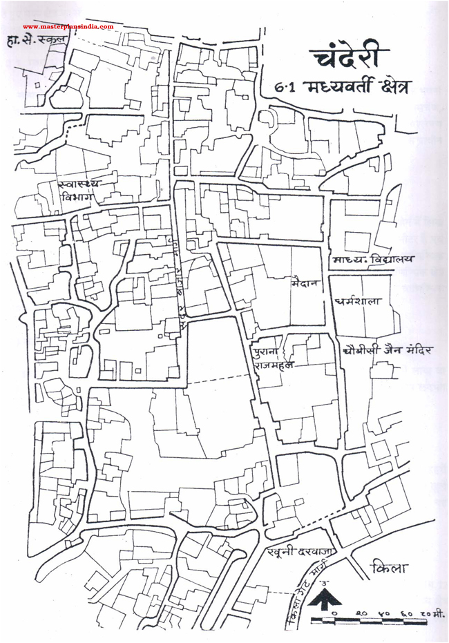 Chanderi Middle Area Map
