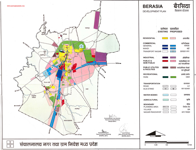 Berasia Development Plan Map