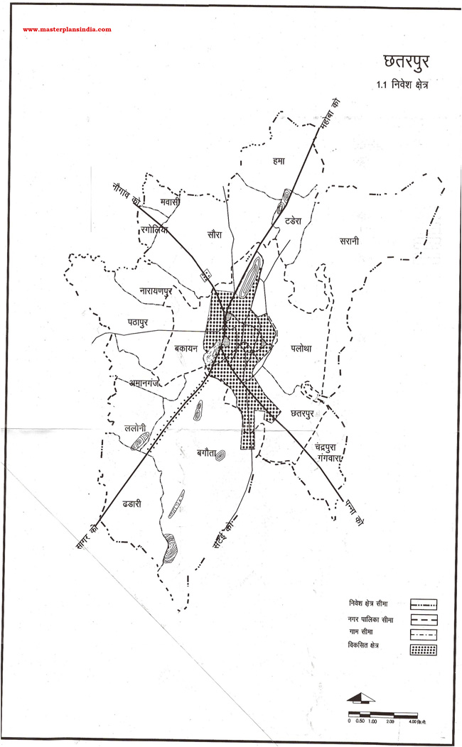 Chhatarpur Investment Area Map