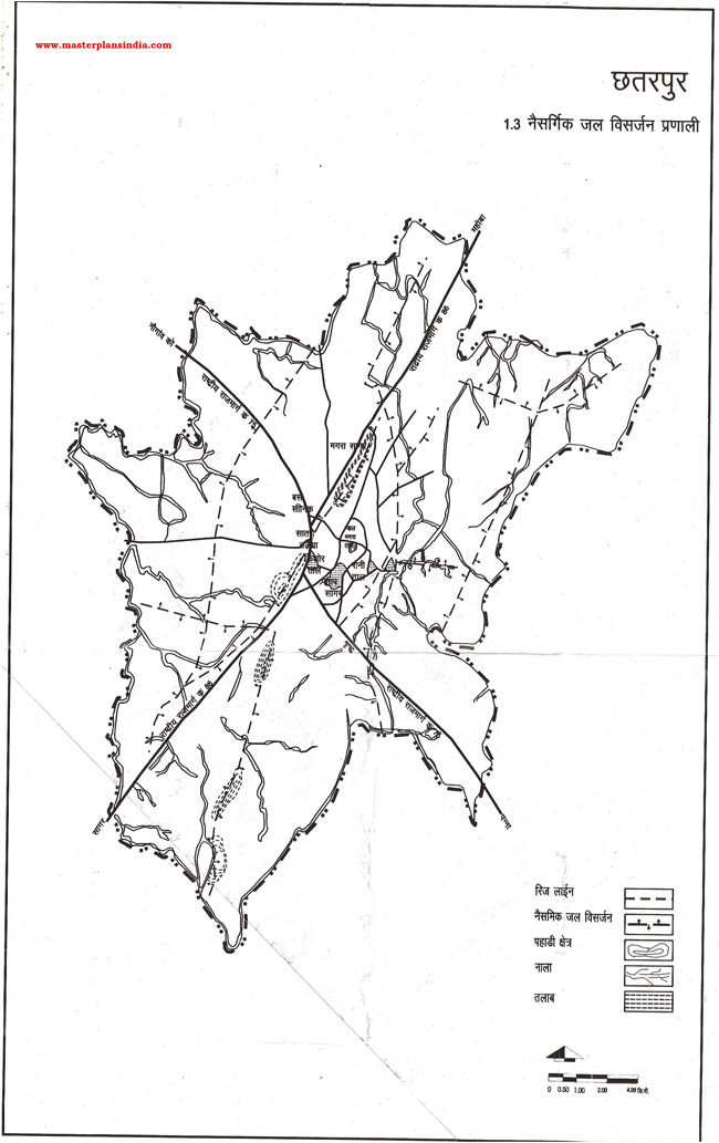 Chhatarpur Water Drainage System Map