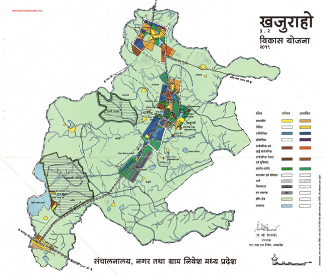 Khajuraho Master Development Plan 2011 Map