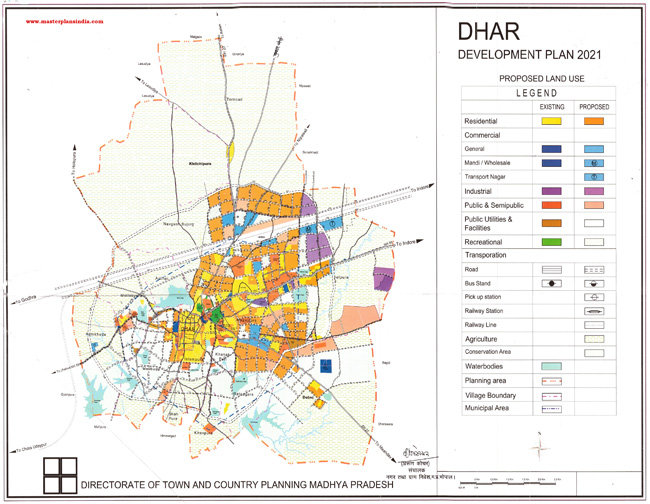 Dhar Development Plan 2031 Map