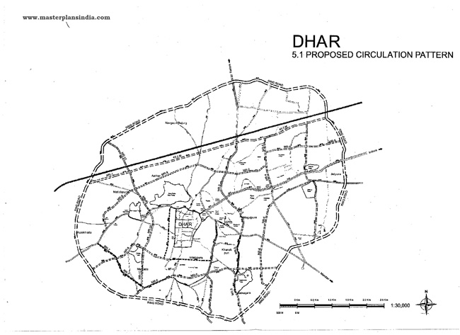 Dhar Prposed Circulation Pattern Map