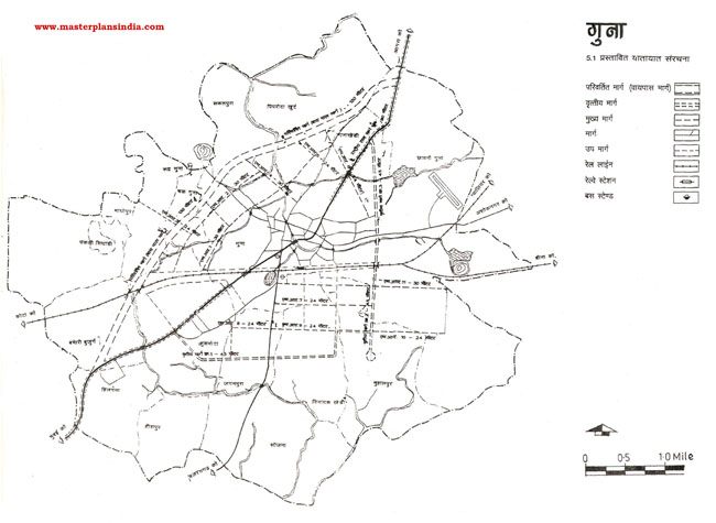 Guna Proposed Road Pattern Map