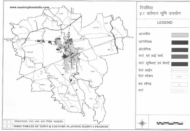 Pipariya Existing Land Use Map