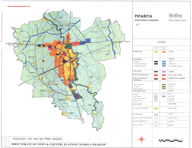 Pipariya Master Development Plan Map Draft
