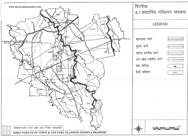 Pipariya Proposed Circulation Pattern Map