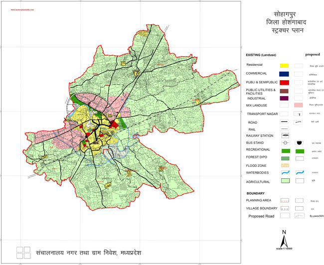 Sohagpur Structure Development Plan Map