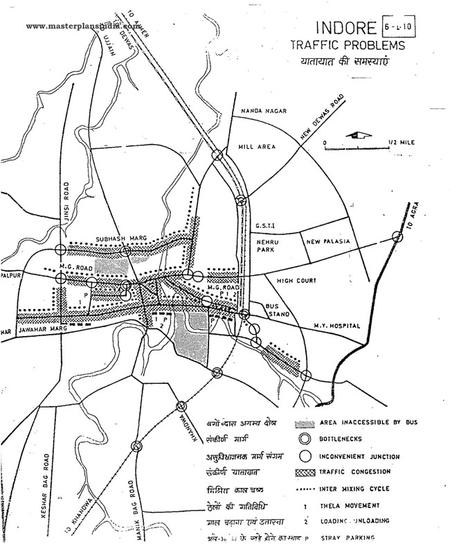 Indore Traffic Problems Map