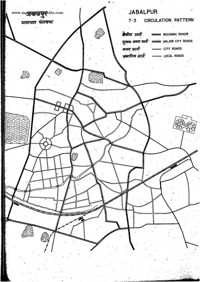 Jabalpur Circulation Pattern Map