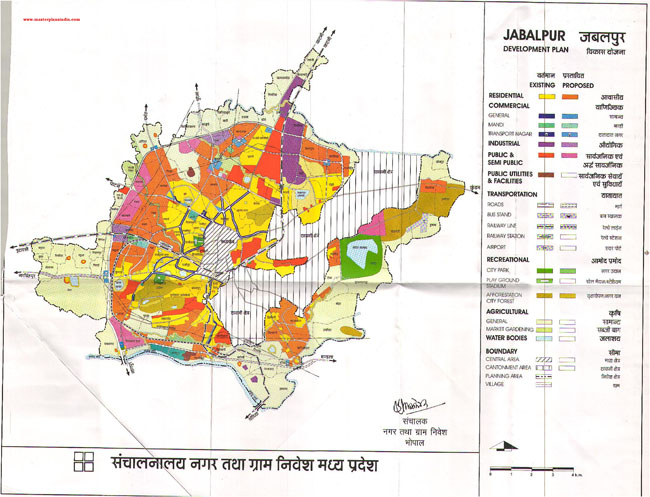 Jabalpur Development Plan Map