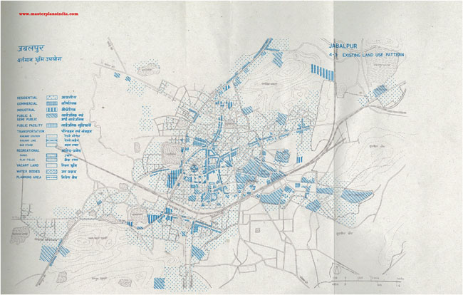 Jabalpur Existing Land Use Pattern Map