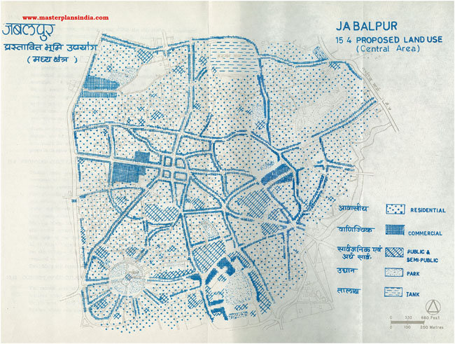 Jabalpur Proposed Land Use Plan Central Area