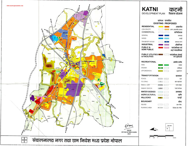 Katni Development Plan Map