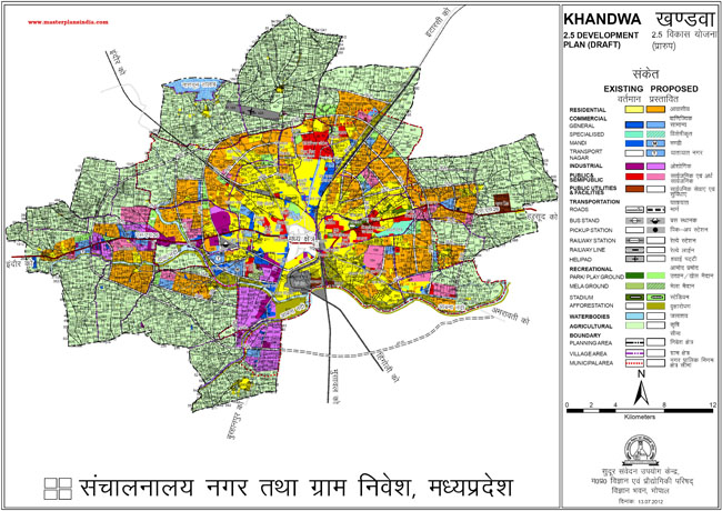 Khandwa Master Development Plan Map Draft