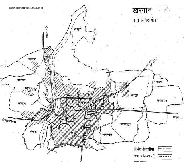 Khargone Investment Area Map