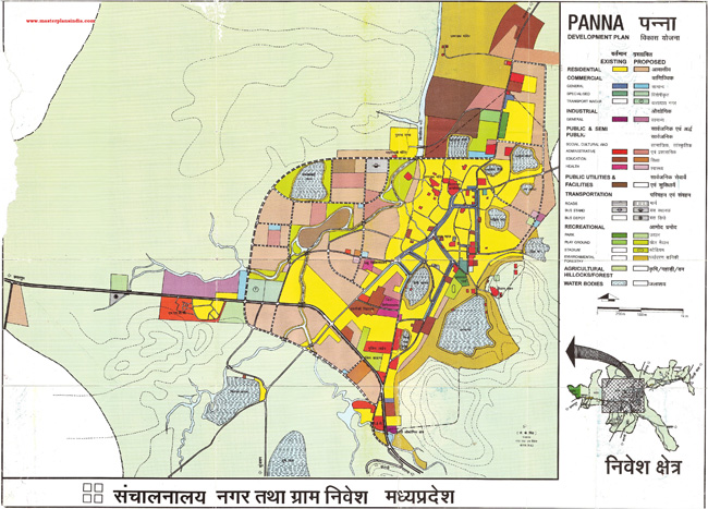 Panna Development Plan Map