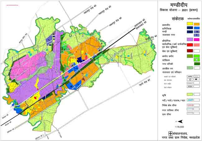 Mandideep Master Plan 2031 Map