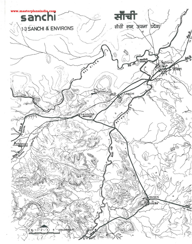 Sanchi Environs Map