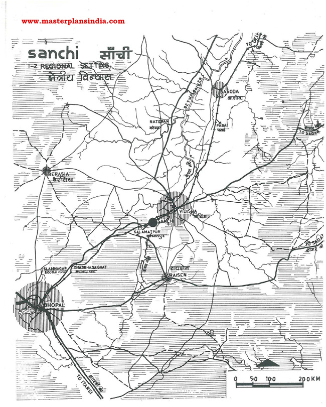 Sanchi Regional Location Map