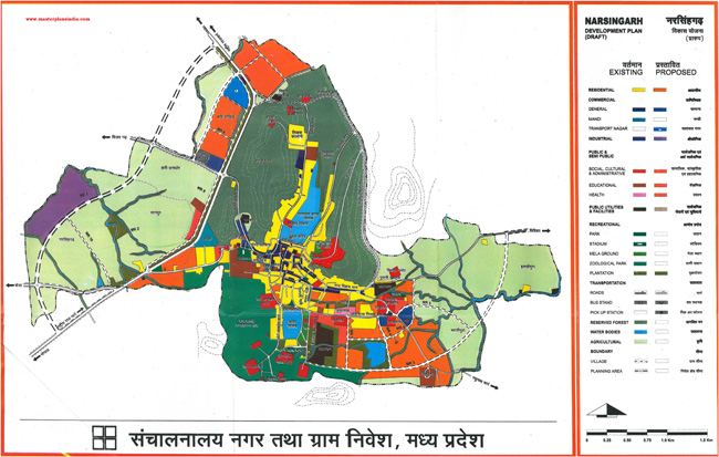 Narsinghgarh Master Plan Map Draft