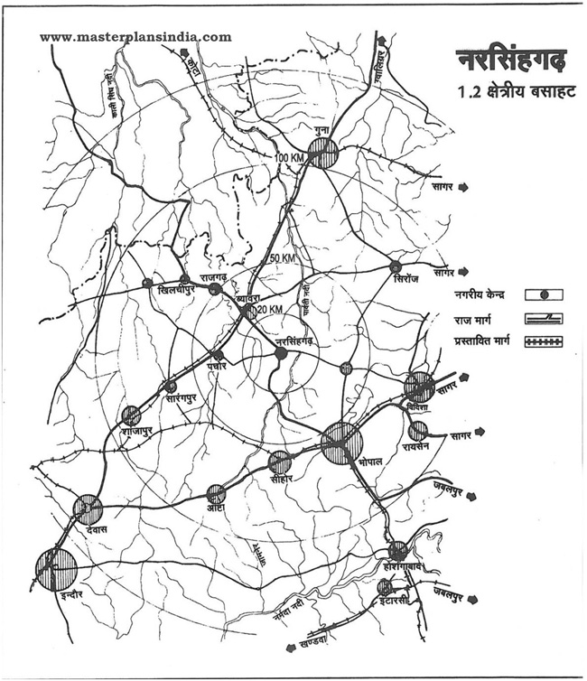 Narsinghgarh Regional Location Map
