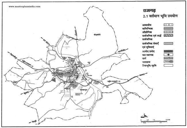 Rajgarh Existing Land Use Map